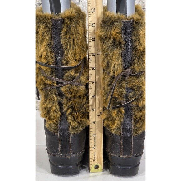 Sanita Wixen Winter Boots Leather Fur Danish Clog Brown Yeti Rare Women 39 | 8.5 - Picture 12 of 12